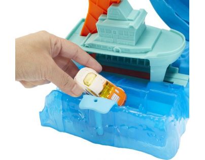 Mattel Hot Wheels city color shifters robo žralok útočí