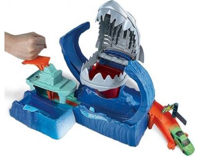 Mattel Hot Wheels city color shifters robo žralok útočí