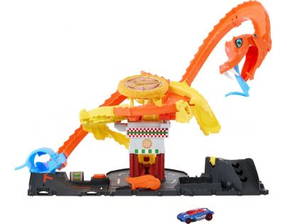Mattel Hot Wheels City Hladová kobra útočí na pizzerku