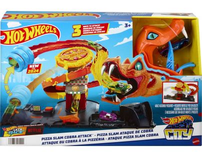 Mattel Hot Wheels City Hladová kobra útočí na pizzerku