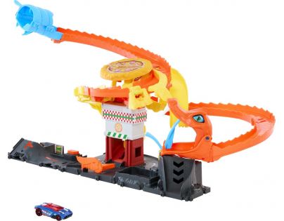 Mattel Hot Wheels City Hladová kobra útočí na pizzerku