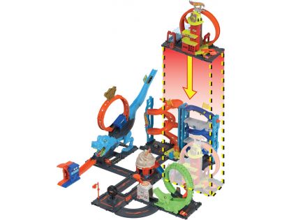 Mattel Hot Wheels City Super Hasičská stanice se smyčkou