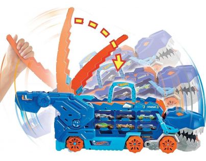 Mattel Hot Wheels City T-Rex tahač se světly a zvuky