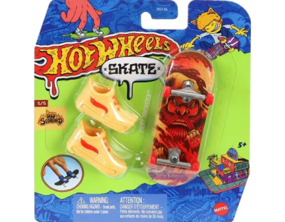 Mattel Hot Wheels fingerboard a boty 10,5 cm Fiery trickster Mattel Hot Wheels fingerboard a boty 10,5 cm Fiery trickster