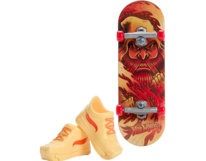Mattel Hot Wheels fingerboard a boty 10,5 cm Fiery trickster Mattel Hot Wheels fingerboard a boty 10,5 cm Fiery trickster