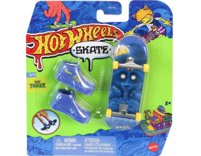 Mattel Hot Wheels fingerboard a boty 10,5 cm Raccoon roll Mattel Hot Wheels fingerboard a boty 10,5 cm Raccoon roll