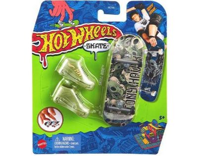 Mattel Hot Wheels fingerboard a boty 10,5 cm Skull Ride