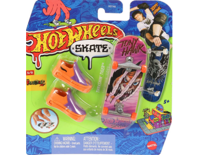 Mattel Hot Wheels fingerboard a boty 10,5 cm Thrashin tiger Mattel Hot Wheels fingerboard a boty 10,5 cm Thrashin tiger