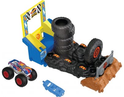 Mattel Hot Wheels Monster trucks aréna Závodní výzva herní set Smash Race Challenge
