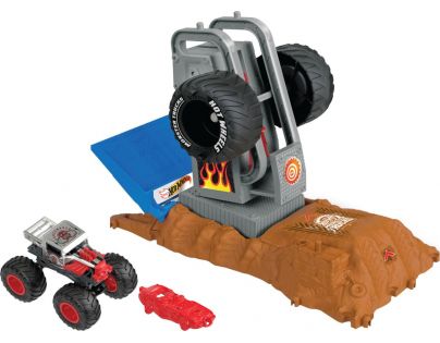 Mattel Hot Wheels Monster trucks aréna Závodní výzva herní set Tire Press Challenge