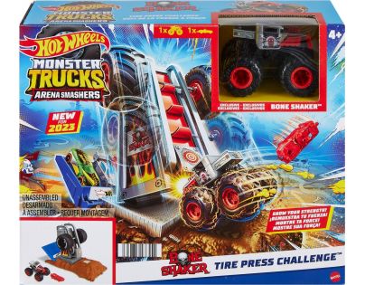 Mattel Hot Wheels Monster trucks aréna Závodní výzva herní set Tire Press Challenge