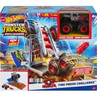 Mattel Hot Wheels Monster trucks aréna Závodní výzva herní set Tire Press Challenge 4