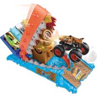 Mattel Hot Wheels Monster trucks aréna závodní výzva herní set Treasure Chomp Challenge 2