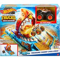 Mattel Hot Wheels Monster trucks aréna závodní výzva herní set Treasure Chomp Challenge 5