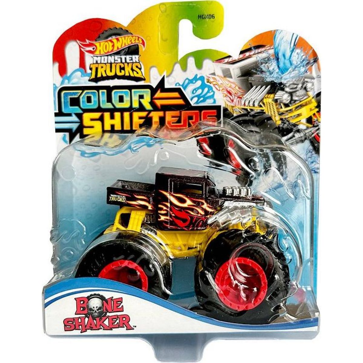 Mattel Hot Wheels Monster Trucks Color Shifters HGX06 Bone Shaker