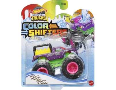 Mattel Hot Wheels Monster Trucks Color Shifters 9 cm Haul Yall - Poškozený obal