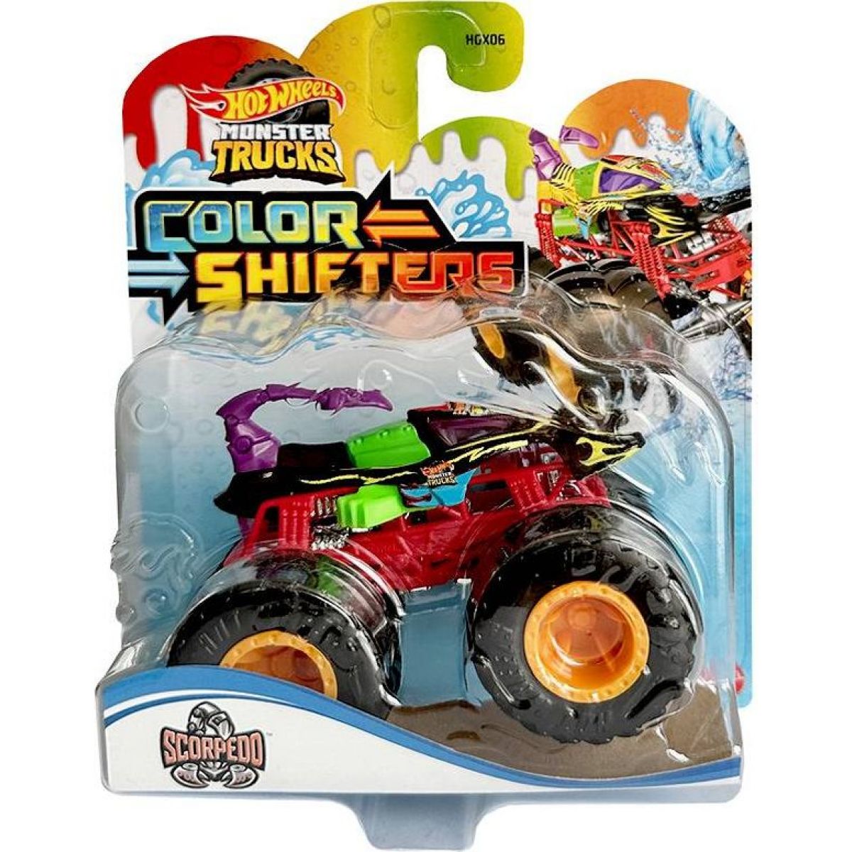 Mattel Hot Wheels Monster Trucks Color Shifters HGX06 Scorpedo