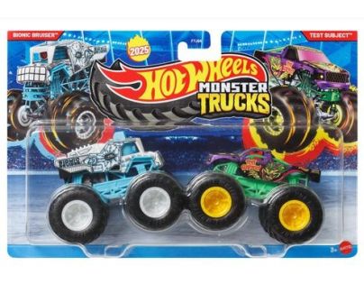 Mattel Hot Wheels Monster trucks demoliční duo Bionic Bruiser a Test subject