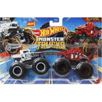 Mattel Hot Wheels Monster trucks demoliční duo Bone Shaker vs Skelesaurus