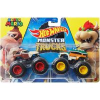 Mattel Hot Wheels Monster trucks demoliční duo Donkey Kong a Bowser 2