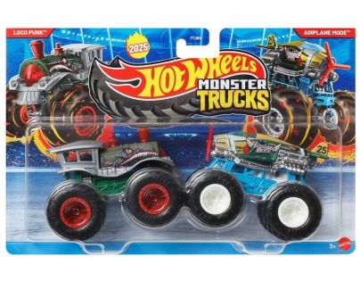 Mattel Hot Wheels Monster trucks demoliční duo Loko Punk a Airplane Mode