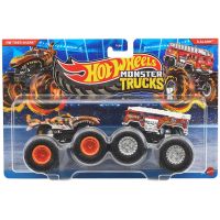 Mattel Hot Wheels Monster trucks demoliční duo Tiger Shark a 5 Alarm