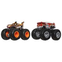 Mattel Hot Wheels Monster trucks demoliční duo Tiger Shark a 5 Alarm 2