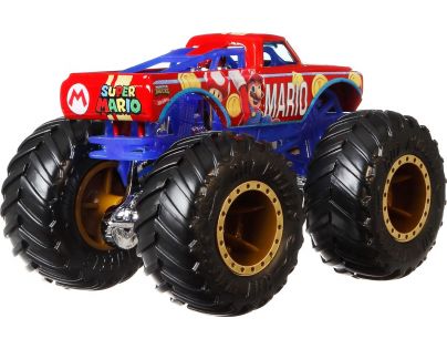 Mattel Hot Wheels Monster Trucks tematický truck 9 cm Super Mario