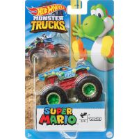 Mattel Hot Wheels Monster Trucks tématický truck 9 cm Yoshi 5