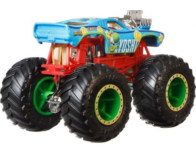 Mattel Hot Wheels Monster Trucks tématický truck 9 cm Yoshi