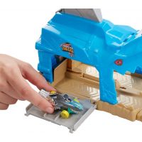 Mattel Hot Wheels monster trucks závodní herní set modrý 4