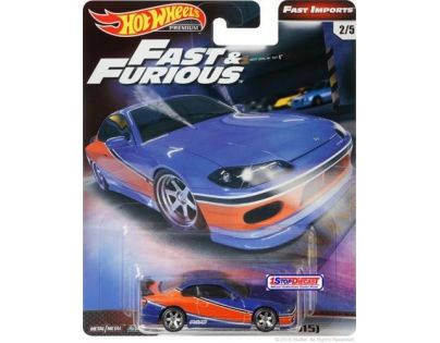 Mattel Hot Wheels prémiové auto Rychle a zběsile Nissan Silvia S15