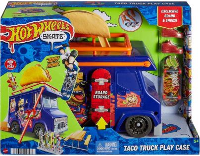 Mattel Hot Wheels Skate Taco Truck Play Case