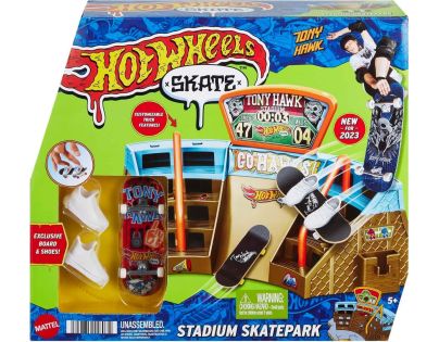 Mattel Hot Wheels Skates Fingerboard skatepark Herní set Stadium Skatepark - Poškozený obal