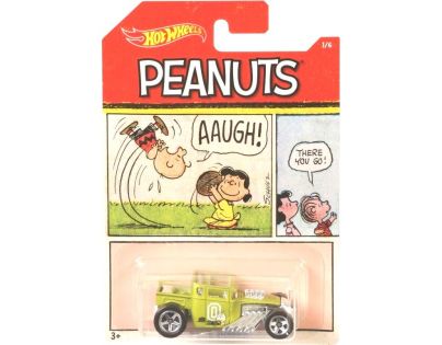 Mattel Hot Wheels tématické auto Peanuts Bone Shaker