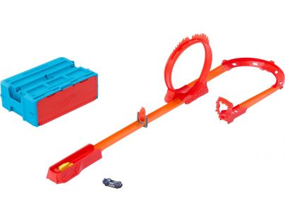 Mattel Hot Wheels Track Builder ohnivá dráha