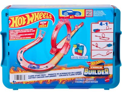 Mattel Hot Wheels Track Builder ohnivá dráha