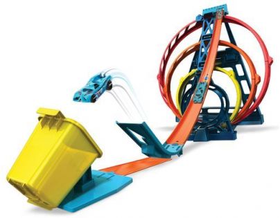 Mattel Hot Wheels track builder trojitá smyčka
