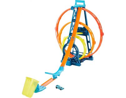 Mattel Hot Wheels track builder trojitá smyčka
