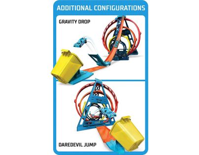 Mattel Hot Wheels track builder trojitá smyčka