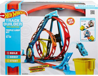 Mattel Hot Wheels track builder trojitá smyčka