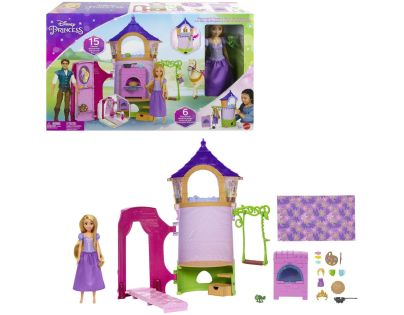 Mattel Hrací sada Věž s panenkou Locika a princ - Poškozený obal