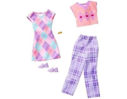 Mattel HYV06 Barbie Oblečení 2 oblečky a 2 doplňky pro panenku
