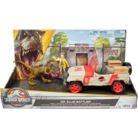 Mattel Jurassic World Ellie Sattlerová s autem a dinosaurem HLN16 6