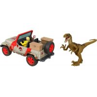 Mattel Jurassic World Ellie Sattlerová s autem a dinosaurem HLN16 5