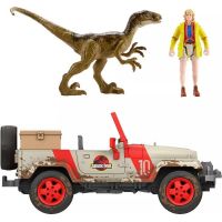 Mattel Jurassic World Ellie Sattlerová s autem a dinosaurem HLN16 3