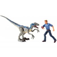 Mattel Jurský svět Dino příběh Velociraptor Blue a Owen 2