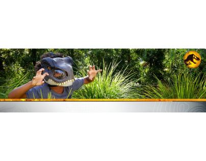 Mattel Jurský svět T-Rex maska na obličej se zvuky