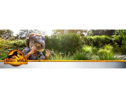 Mattel Jurský svět T-Rex maska na obličej se zvuky