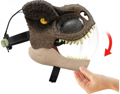 Mattel Jurský svět T-Rex maska na obličej se zvuky